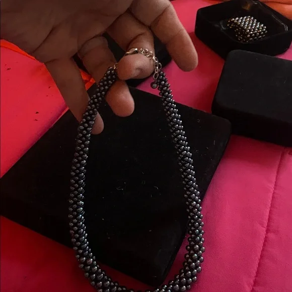 Blue pearl Necklace - Picture 3 of 3